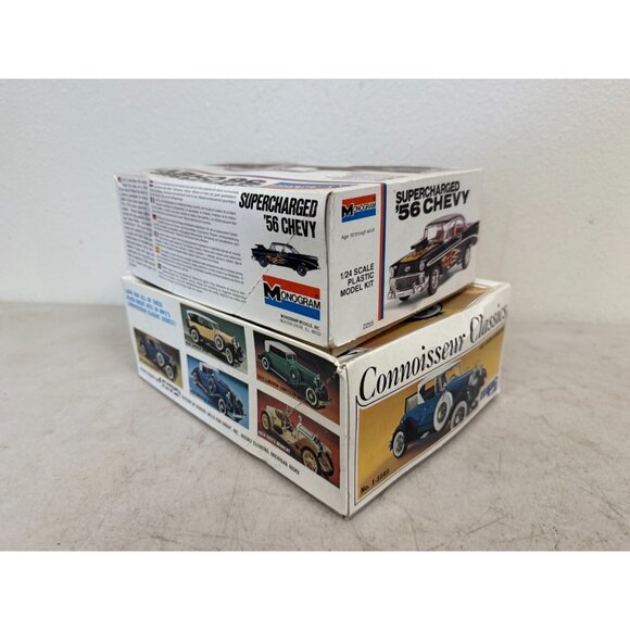 (2) 1979 Monogram '56 Chevy Custom Model Kits & MPC Lincoln Roadster - Picture 9 of 9